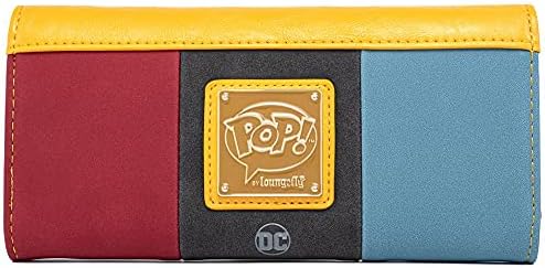 Loungefly -DC Comics POP Super Trio Superman Batman Wonder Woman Tri-Fold Wallet