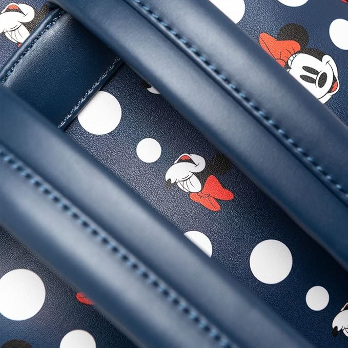 Disney Minnie Mouse Polka Dots Navy Mini Backpack - Loungefly
