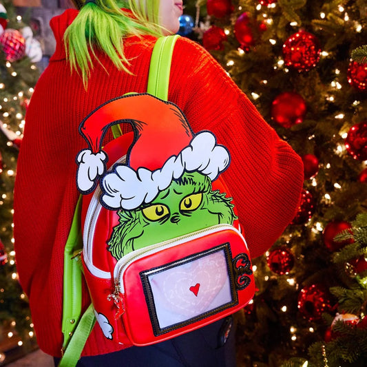 Dr Seuss The Grinch Heart Size Mini Backpack - Loungefly
