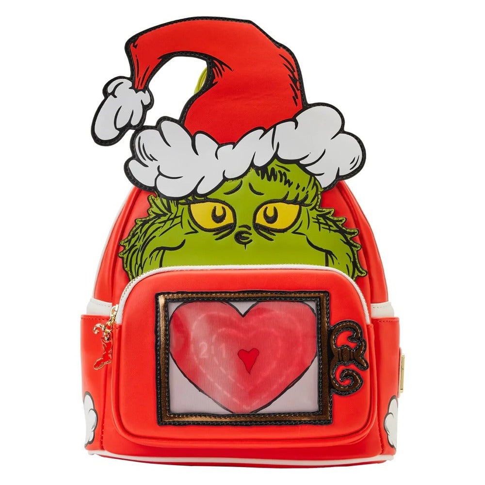 Dr Seuss The Grinch Heart Size Mini Backpack - Loungefly