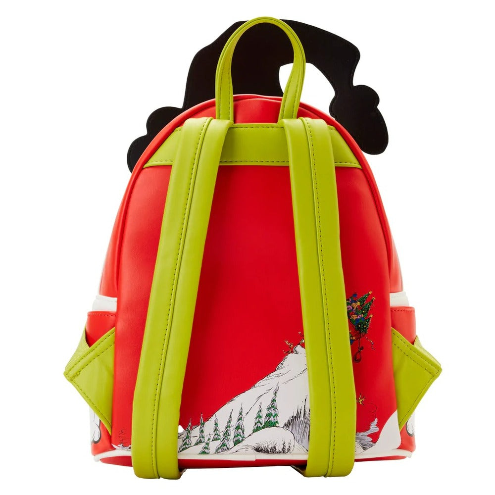 Dr Seuss The Grinch Heart Size Mini Backpack - Loungefly