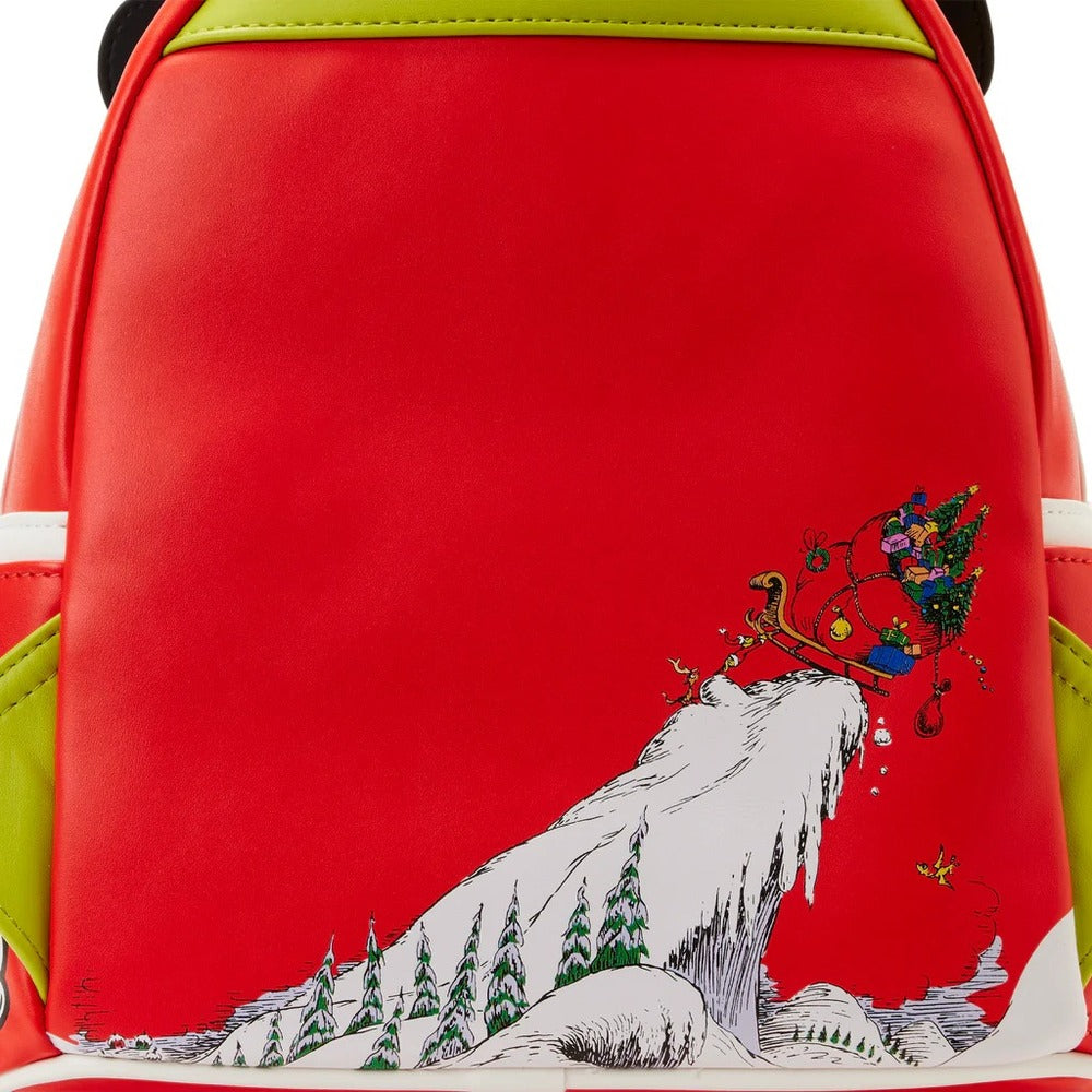 Dr Seuss The Grinch Heart Size Mini Backpack - Loungefly