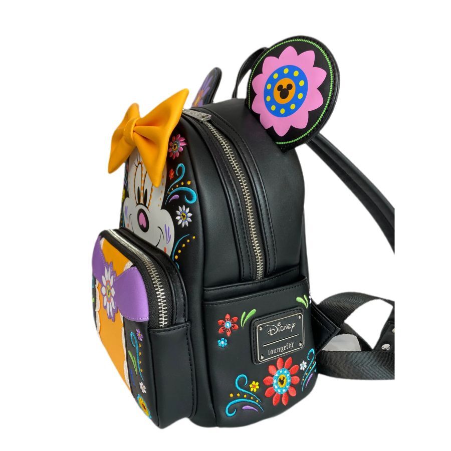 Disney Minnie Mouse Sugar Skull Mini Backpack - Loungefly