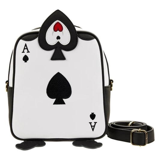 Disney Alice in Wonderland Ace of Spades Crossbody Bag - Loungefly