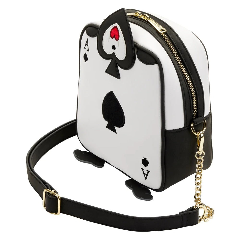 Disney Alice in Wonderland Ace of Spades Crossbody Bag - Loungefly