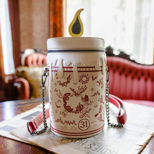 Disney Hocus Pocus Black Flame Glow Candle Crossbody Bag- Loungefly