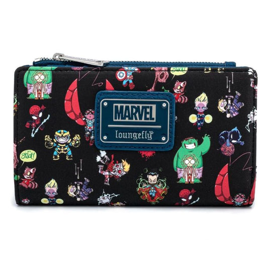 Loungefly - Marvel Chibi Group Flap Wallet