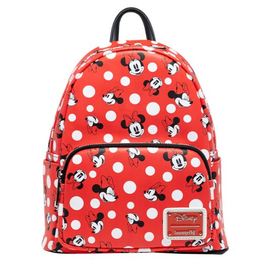 Disney Minnie Mouse Polka Dots Red Mini Backpack - Loungefly