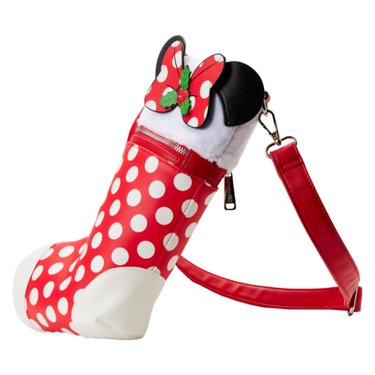 Disney - Minnie Mouse Stocking 11” Crossbody Bag - Loungefly