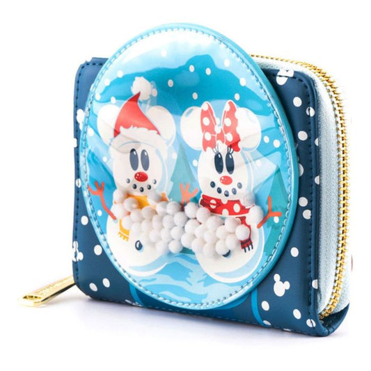 Loungefly - Mickey & Minnie Mouse Snow Globe Zip-Around Wallet