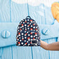 Disney Minnie Mouse Polka Dots Navy Mini Backpack - Loungefly