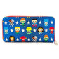 Loungefly -Justice League - Chibi 8” Faux Leather Zip-Around Wallet