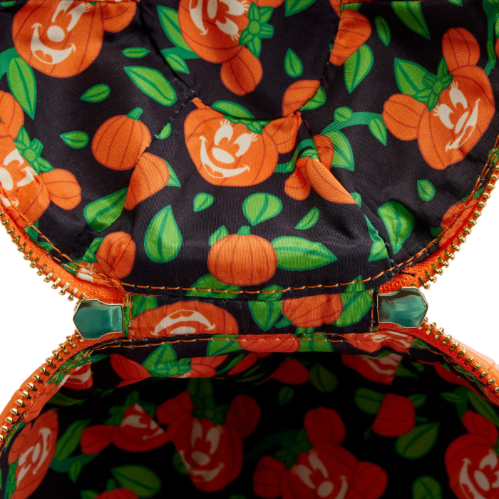 Minnie Mouse Pumpkin Glow in the Dark 7” Faux Leather Crossbody Bag - Loungefly
